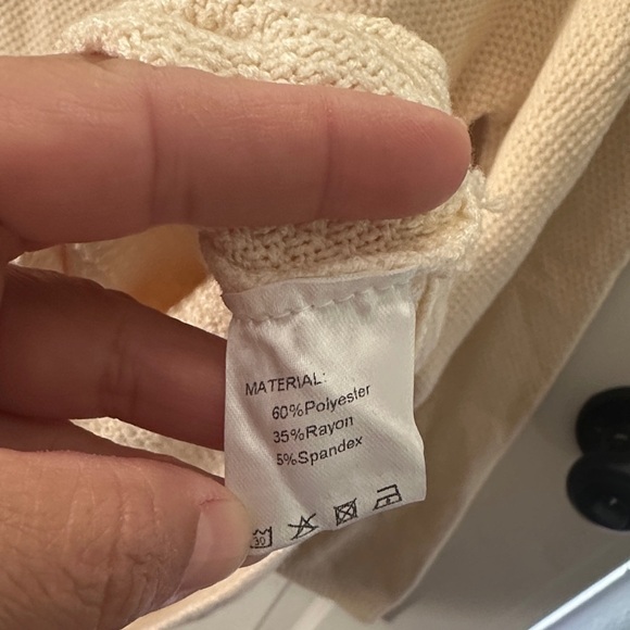 St. John's Bay Cream Sweater for Women - Picture 10 of 10